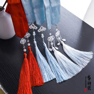 汉服头饰女古风流苏抹额