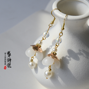 古风耳环仙气百搭明制耳坠古典气质复古风古装耳钩汉服头饰配饰品