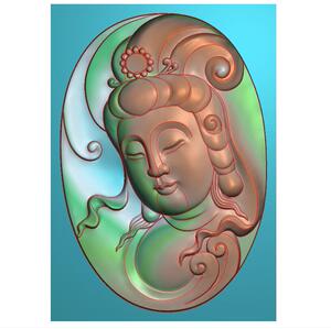 侧脸观音头像吊坠