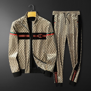 大牌lvнck冬季新品加厚双面绒男士休闲运动套装t大码商务男装潮