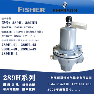 现货原装正品 Fisher进口289放散阀289H-41 289H-42 289H-43 289L