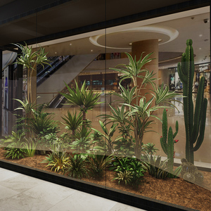 仿真绿植大型造景假植物室内落地盆栽商场服装店橱窗装饰盆景摆件