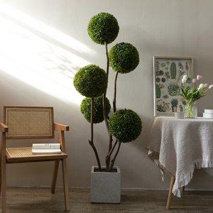 仿真植物米仔兰球形盆栽室内客厅落地大型盆景摆件装饰北欧假绿植