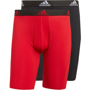 Adidas阿迪达斯短裤男裤新款运动裤休闲透气平角内裤两条装GN2059