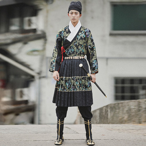 古风男装传统侠客古装大侠服饰古代武士服cos曳撒明朝武侠客衣服
