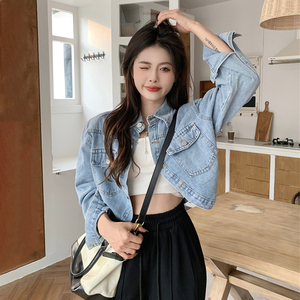 超短衬衫女秋