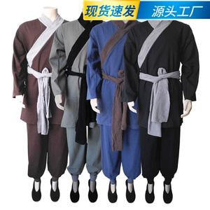 民国古装演出服套装店小二汉服交领农民服装清朝百姓衣服灯笼裤装