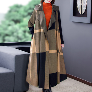 今年流行风衣妮子大衣新款高端洋气长款外衣女式高贵夫人外套秋冬