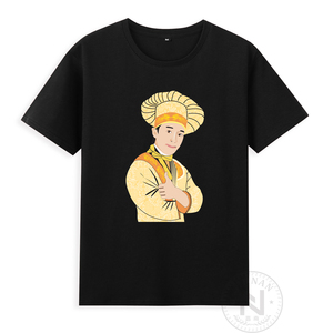 纯棉怀旧港片香港电影卡通周星驰食神史蒂芬周短袖t恤衣服有童装