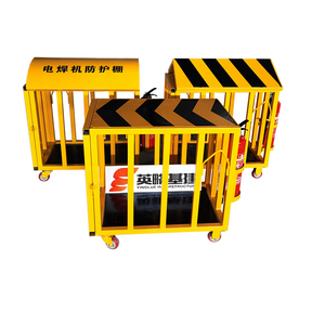 电焊机笼 定型化防护棚电焊机吊笼防雨车带灭火器 工地标准化产品