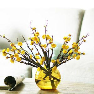 腊梅仿真花黄色