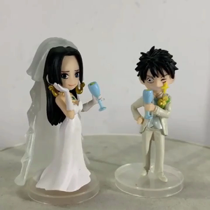 卡通动漫海贼路飞女帝精美结婚场景造型摆件优质国产现货手办公仔