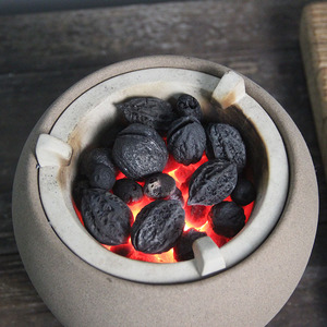 核桃炭橄榄炭煮茶碳枣核炭果木炭松柏炭乌榄炭茶炉碳炉整颗无烟碳