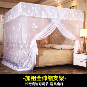 宫廷蚊帐家用老式落地无支架加密加厚三单开门公主风1.5米1.8m床2