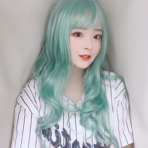 灰绿色假发
