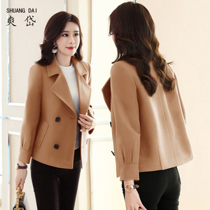 女装秋装外套短款呢子