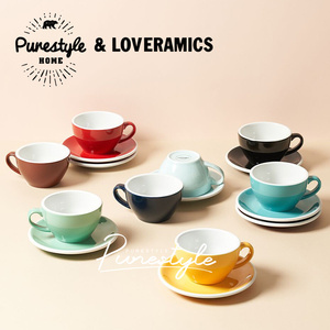 Loveramics鸡蛋型咖啡杯300ml卡布拉花拿铁杯碟套装陶瓷杯爱陶乐