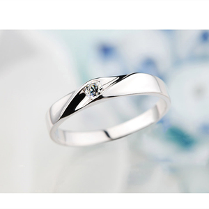 老凤祥和pt950莫桑石戒指18k白金钻戒1克拉六爪情侣铂金对戒男女