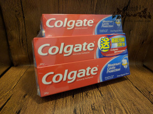 香港新版 colgate/高露洁防蛀清新味牙膏250g*2支 100g 包邮