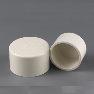 pvc给水管白色管帽 20 25 32 40 50直插式闷头堵头 水管盖子包邮