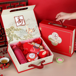 寿宴回礼礼盒中式老人607080做寿过寿寿面毛巾实用礼品答谢伴手礼