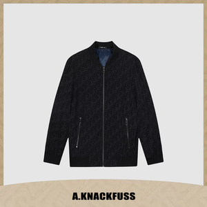 法国「aknackfuss」轻奢外套潮流秋季新款中年男士夹克衫大码加克