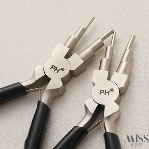 精品六段钳多功能圆嘴绕线钳造型钳珠宝钳diy手作钳铜线绕线工具