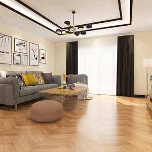 人字拼鱼骨木纹瓷砖复古菱形房间瓷砖卧室防滑瓷木砖仿实木地板砖