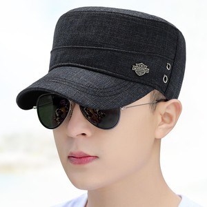 男土帽子秋年百搭户外中年时尚休闲男士春秋平顶帽冒了男新款0208