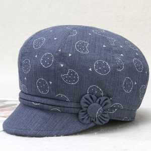 春秋天中老年人帽子女士鸭舌帽短檐帽老人奶奶软布帽妈妈时装帽薄