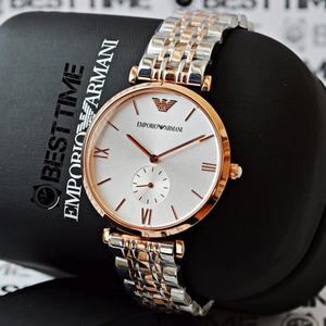 阿玛尼手表男ar1677商务英伦风钢带间金石英腕表ar16760人付款950