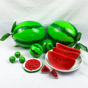 仿真水果模型大西瓜摆件摄影道具儿童幼儿园绘画玩具家具厨房装饰