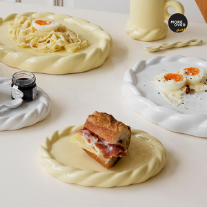 【正品】Moreover原创设计家用陶瓷西餐盘早餐盘甜品沙拉餐盘餐具