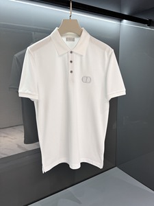 dior/迪奥24夏季刺绣标识logo翻领商务polo衫男士休闲运动短袖t恤
