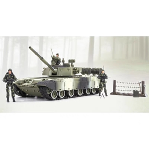 正义红师1:18战车98式坦克载具军人装备军事模型兵人儿童玩具礼物