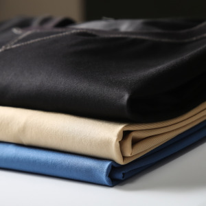 chosaetlo/楚萨图120支超细新疆长绒面料双丝光纯棉圆领净色t恤男