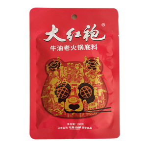 大红袍牛油老火锅底料100克 不需要炒 四川天味食品 临期食品