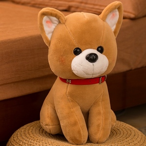 可爱柴犬玩偶公仔仿真一对小狗狗毛绒玩具布娃娃儿童生日礼物男孩