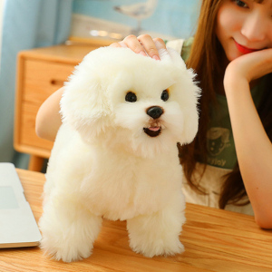 布狗狗娃娃毛绒可爱仿真狗