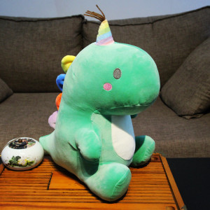 绿色恐龙公仔布偶娃娃玩偶毛绒玩具女孩儿童节礼物男孩睡觉抱安抚