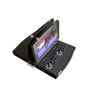 双人街机摇杆潘多拉月光宝盒游戏机家用便携折叠翻盖双屏怀旧格斗