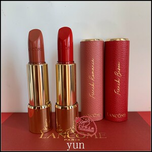 现货lancome 兰蔻2020圣诞皮革鎏金限定唇膏套装274 525