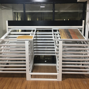 斜躺推拉瓷砖展示架 立式 落地式多功能木地板架子样品石材瓷砖店