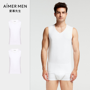 00爱慕先生保暖内衣男士100%羊绒秋裤衣针织罗纹收边ns73n21天猫成交2