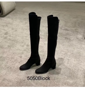 Stuart Weitzman/SW秋冬新款5050 block麂皮高跟女士长筒靴过膝靴