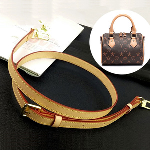 适用lv包肩带配件speedy斜挎背带植鞣变色皮带子中古包带替换单买
