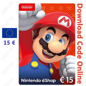 Nintendo eShop Card 15EUR 欧元区任天堂15欧礼品卡 NS 3DS WiiU