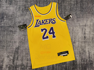科比布莱恩特 bryant 洛杉矶湖人21-22赛季黄色au球员版刺绣球衣