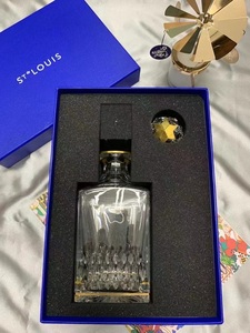 现货 爱马仕hermès 圣路易st.louis 六芒星红酒醒酒器水晶红酒器