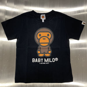 bape kids milo迷彩小猴子夏季卡通健康亲肤儿童圆领印花休闲短袖